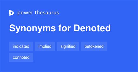 denoted synonym